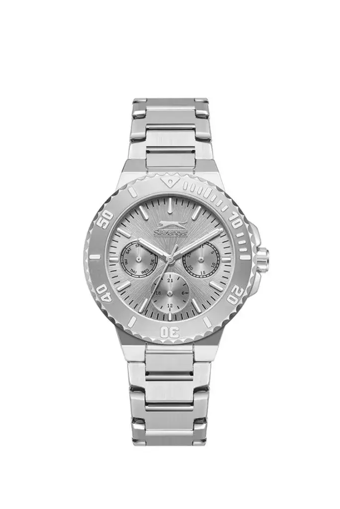 Slazenger Kadın Kol Saati Gümüş Kordon Silver Kadran Paslanmaz Çelik 5 ATM