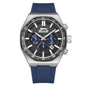 Slazenger Erkek Kol Saati Lacivert Kordon Siyah Kadran 5 ATM Mineral Cam