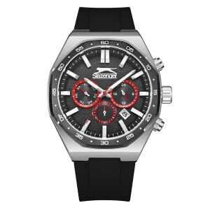 Slazenger Erkek Kol Saati Siyah Kordon Siyah Kadran 5 ATM Mineral Cam