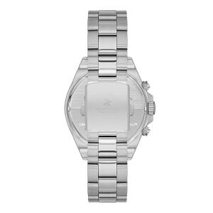Beverly Hills Polo Club Erkek Kol Saati Silver Çelik Kordon Siyah Gümüş Kadran Seramik Safir Kaplamalı Cam 10 ATM 42 MM