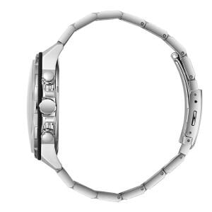 Beverly Hills Polo Club Erkek Kol Saati Gümüş Çelik Kordon Lacivert Kadran Seramik Safir Kaplamalı Cam Multifonksiyon 10 ATM 42 MM