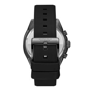 Beverly Hılls Polo Club Erkek Kol Saati 42.5 mm Siyah Silikon Kordon Multifonksiyonel 10 ATM