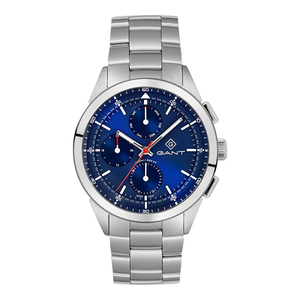 GANT Erkek Kol Saati 42 MM Mavi Kadran Metal Kordon 10 ATM