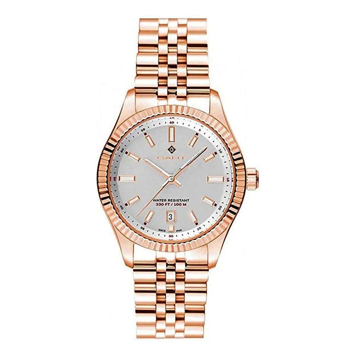 GANT Kadın Kol Saati 37 MM Beyaz Kadran Rose Gold Kordon 10 ATM