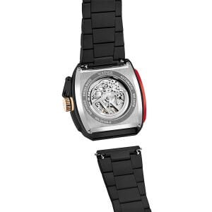 Wainer Otomatik Erkek Kol Saati 43 MM Safir Cam Metal ve Silikon Kordon Hediyeli 3 ATM