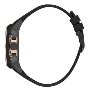 Wainer Erkek Kol Saati Kahverengi Deri Kordon Siyah Kadran 44MM Safir Cam 10 ATM Küçük Saniye