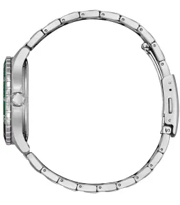 Citizen Erkek Kol Saati Gümüş Kordon Yeşil Kadran 36MM 10 ATM Su Geçirmez