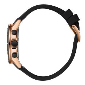 Beverly Hills Polo Club Erkek Kol Saati Siyah Silikon Kordon Gri Kadran Rose Gold Kasa 42.5MM Seramik Cam 10 ATM