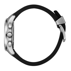 Beverly Hills Polo Club Erkek Kol Saati Siyah Silikon Kordon Gri Siyah Kadran Gümüş Kasa 42MM Safir Kaplama Seramik Cam 10 ATM