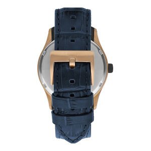 Beverly Hills Polo Club Erkek Kol Saati Lacivert Deri Kordon Lacivert Kadran Rose Gold Kasa 45MM Seramik Cam 10 ATM