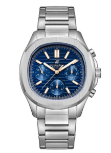 Beverly Hills Polo Club Erkek Kol Saati Lacivert Rose Gold Kadran Metal Kordon 42MM Seramik Cam 10 ATM Silver Kasa