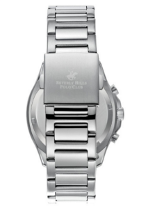 Beverly Hills Polo Club Erkek Kol Saati Lacivert Rose Gold Kadran Metal Kordon 42MM Seramik Cam 10 ATM Silver Kasa