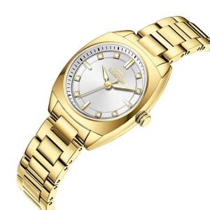 Slazenger Kadın Kol Saati Gold Metal Kordon 28MM Mineral Cam Quartz Mekanizma 5 ATM Su Geçirmez