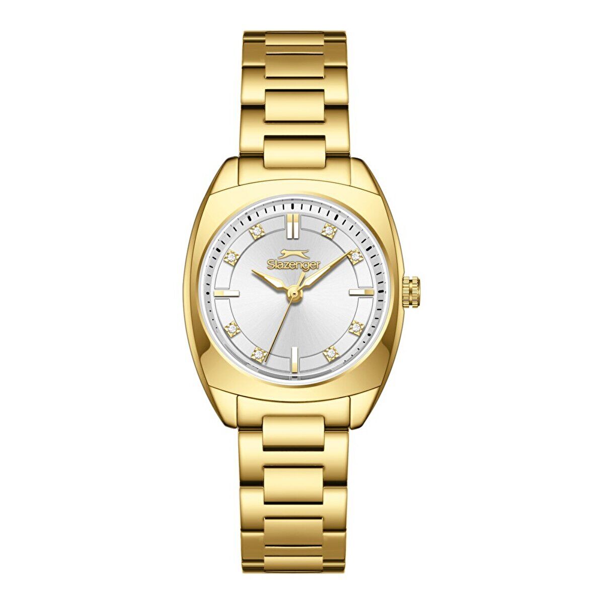 Slazenger Kadın Kol Saati Gold Metal Kordon 28MM Mineral Cam Quartz Mekanizma 5 ATM Su Geçirmez