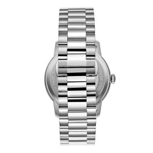 Slazenger Erkek Kol Saati Gümüş Kasa Kurşuni Kadran 42MM Mineral Cam 10 ATM Su Geçirmez Paslanmaz Çelik