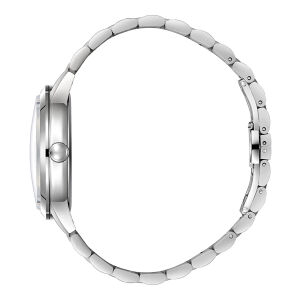 Slazenger Erkek Kol Saati Gümüş Kasa Siyah Kadran 42MM Mineral Cam 10 ATM Su Geçirmez Paslanmaz Çelik