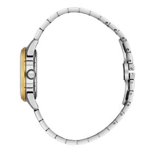 Kadın Kol Saati Gümüş Altın Renk Paslanmaz Çelik Metal Kordon Beyaz Kadran 32MM Quartz Mekanizma Mineral Cam 5 ATM Su Geçirmez