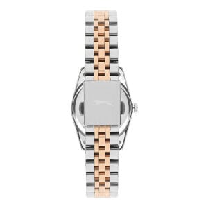Kadın Kol Saati Rose Gold Gümüş Renk Paslanmaz Çelik Metal Kordon Beyaz Kadran Quartz Mekanizma Mineral Cam 3 ATM Su Geçirmez