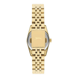 Kadın Kol Saati Altın Renk Paslanmaz Çelik Metal Kordon Beyaz Kadran 32MM Quartz Mekanizma Mineral Cam 5 ATM Su Geçirmez